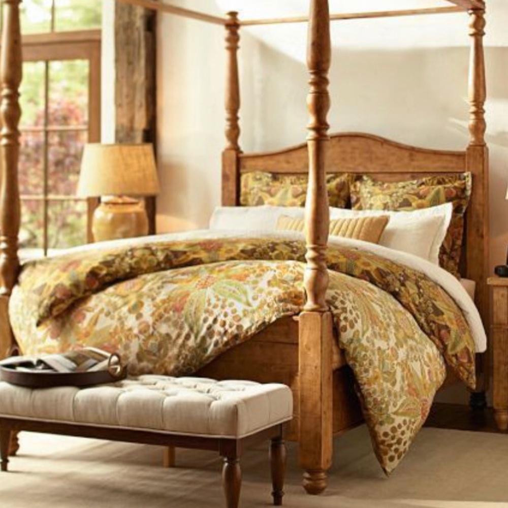 Pottery Barn “Cassandra” Duvet Cover and Euro Shams (Queen)